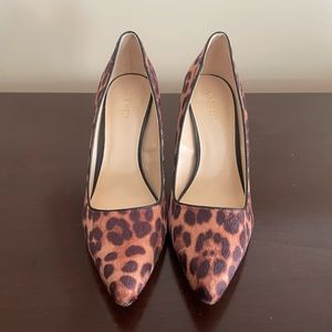 Nine West cheetah print heels